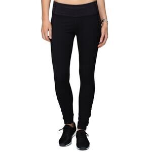 lululemon Speed Tight Cozy High-Rise Ruched Ankle Leggings Zip Pocket Black 6